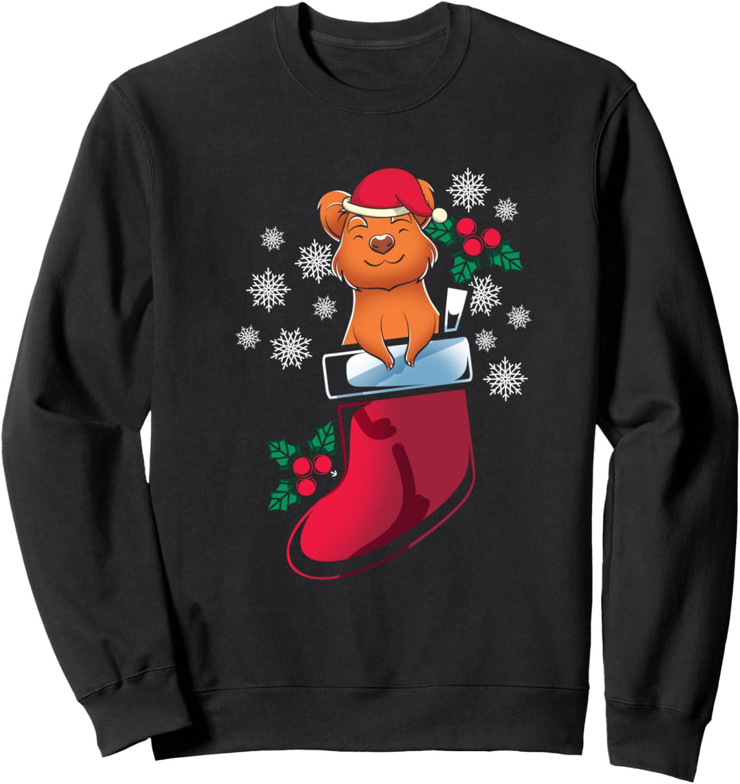 Lustiges Quokka mit lustigem Motiv "Xmas Merry Christmas" Sweatshirt