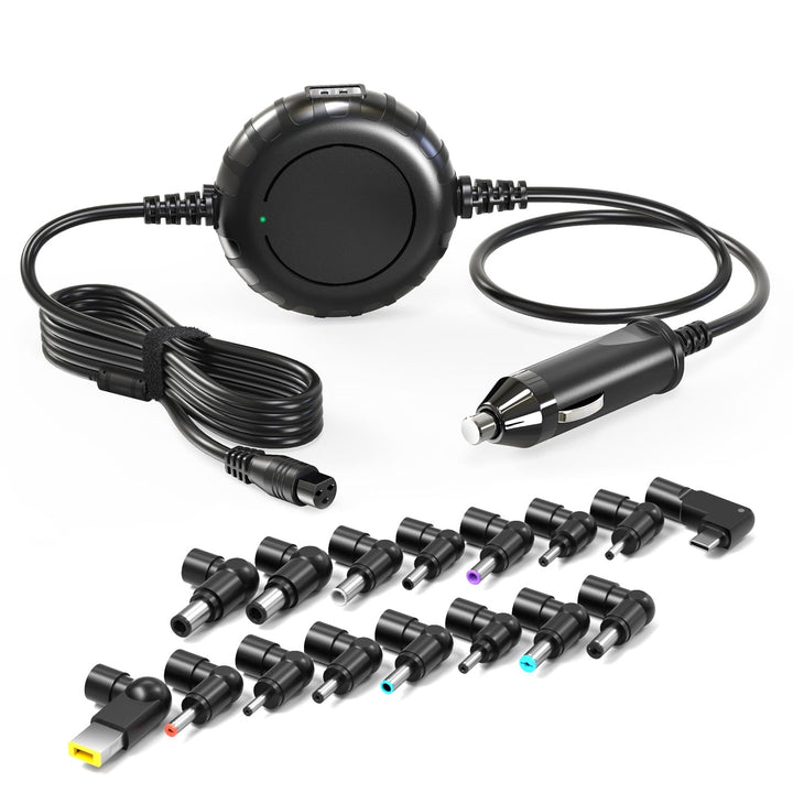 Zolt Auto Ladegerät Universal Laptop USB Typ C Ladegerät Netzteil Ladekabel für Lenovo HP Dell Asus