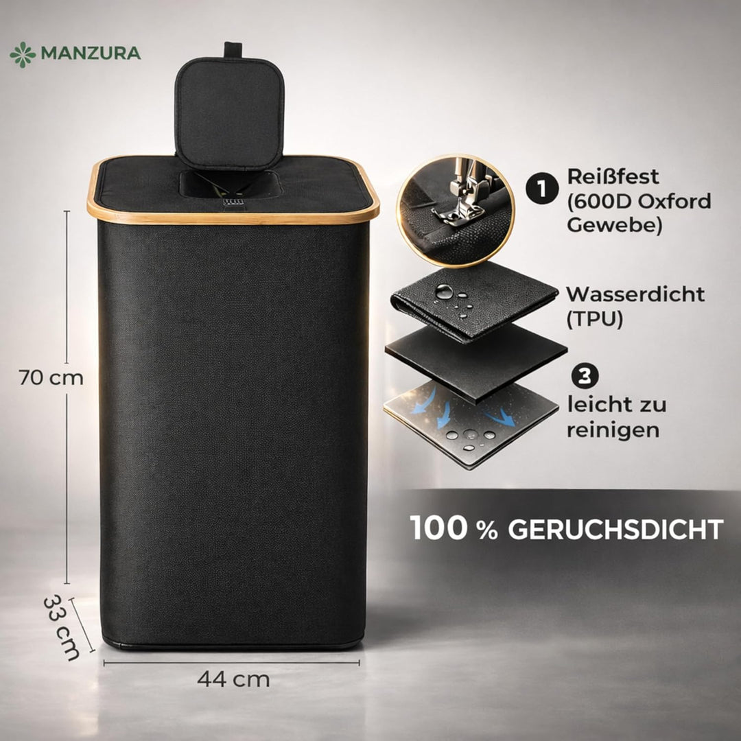 Pfandflaschen Sammelbehälter 100 L, faltbar & stabil, Flaschensammler Leergut, grosse Pfandbox, Pfan