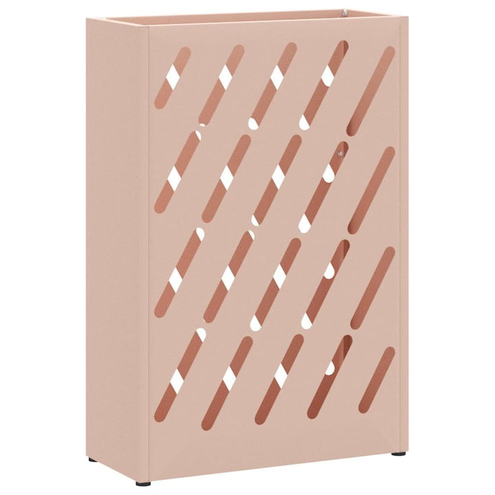 vidaXL Sonnenschirmhalter Rosa 28 x 12 x 41 cm Stahl, Moderner Regenschirmständer, rechteckig, robus