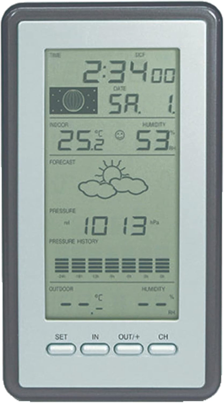 Technoline WS 9040-IT klassische Wetterstation mit Temperaturanzeige, Vorhersage von Wettersituation
