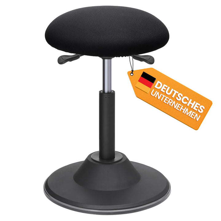 SONGMICS Höhenverstellbarer Bürohocker, ergonomischer Arbeitshocker, um 360° drehbarer Hocker, Sitzh