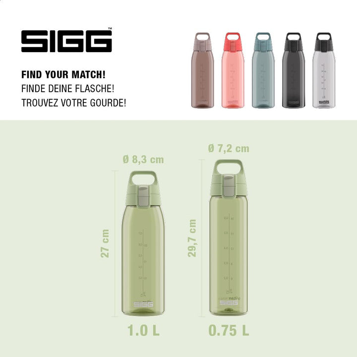 SIGG - Tritan Trinkflasche - Total Color ONE ONE - Für Kohlensäurehaltige Getränke Geeignet - Spülma