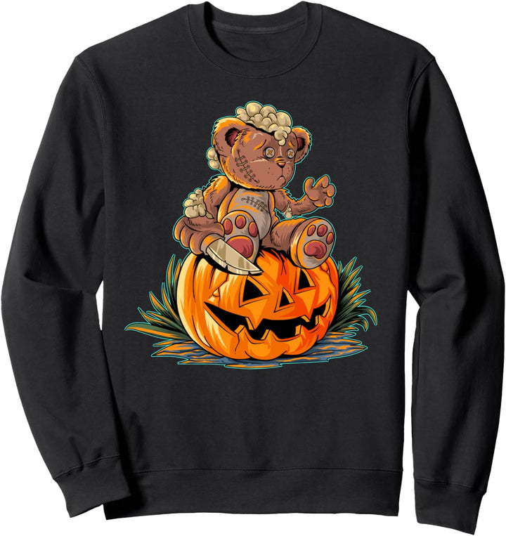 Halloween Teddybär, Kürbis Sweatshirt