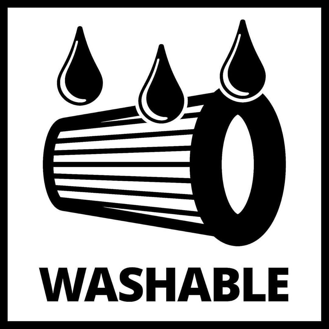 Einhell Staubsauger Zubehör Set & Waschbarer Filter (Faltenfilter für Akku-Stielstaubsauger TE-SV 18