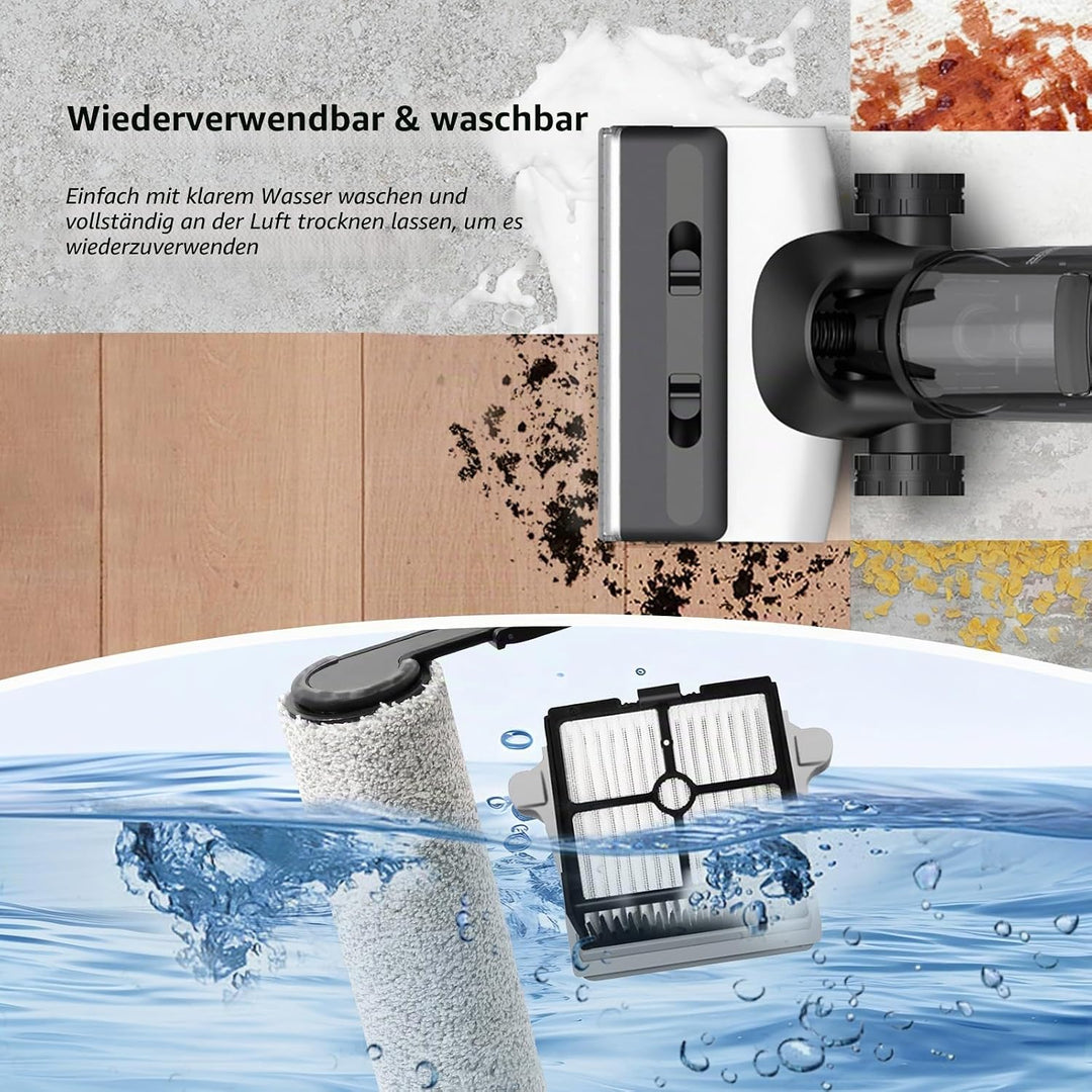 Ersatz bürstenrolle und HEPA-Filter für Tineco FLOOR ONE S7 Combo / S7 FlashDry/Switch S7 Nass und T