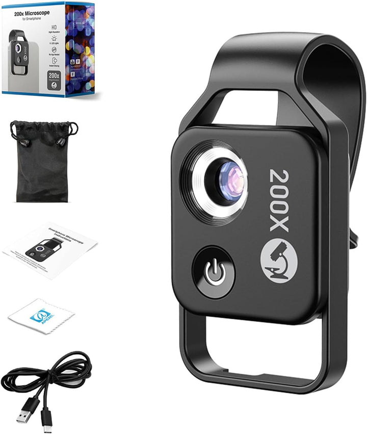 Nano Zoom, Nano Zoom für Smartphone, Smartphone Mikroskop, Nanozoom für Phone Nanozoom 200 für Handy