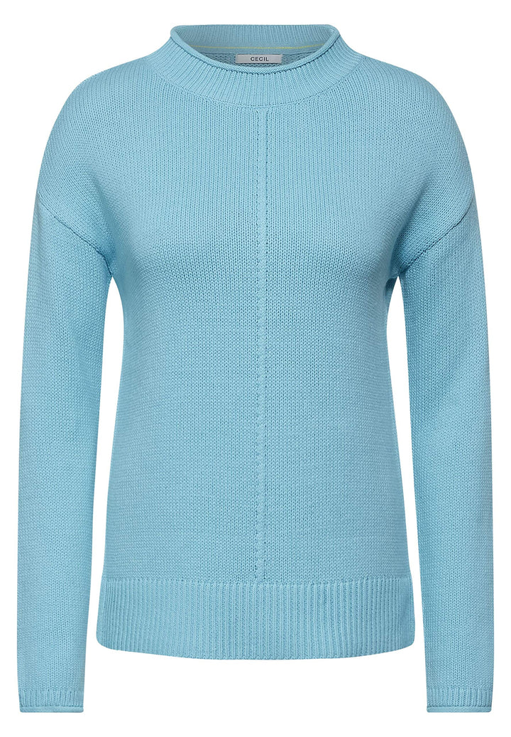 Damen Pullover, Sporty Sky Blue