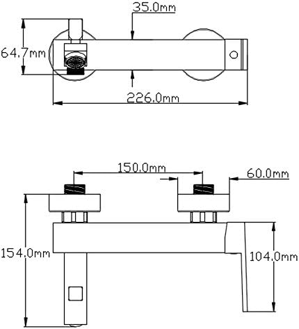 DP bath GBSF004 Wannenfüllarmatur Serie Fresno, Silber
