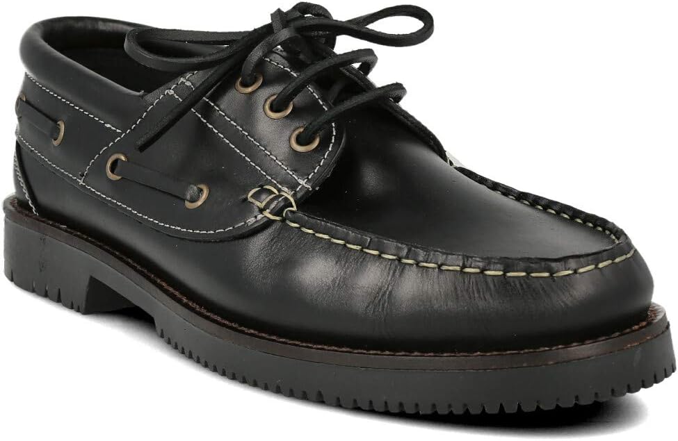 PAYMA - Herren Damen Kinder Bootsschuhe Segelschuhe Mokassins aus Seahorse Geölt Leder 3 Eye Classic