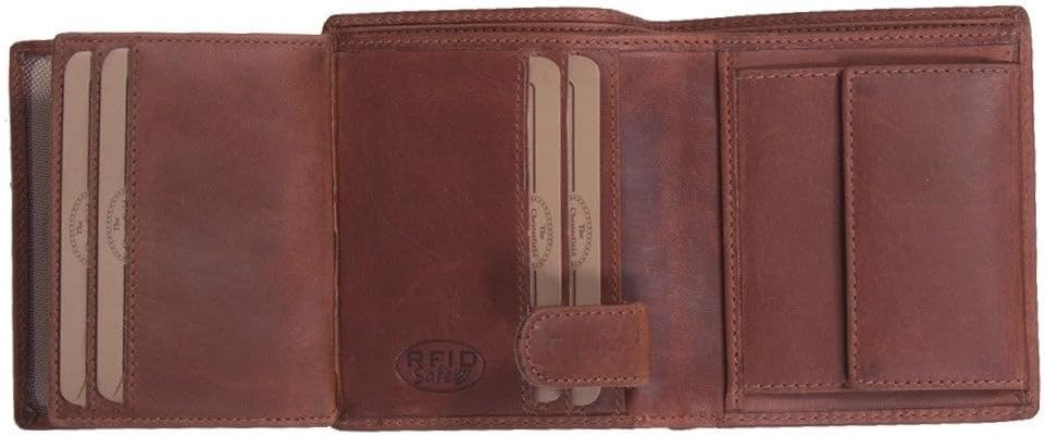 The Chesterfield Brand Leder Portemonnaie Cognac Carl RFID Safe