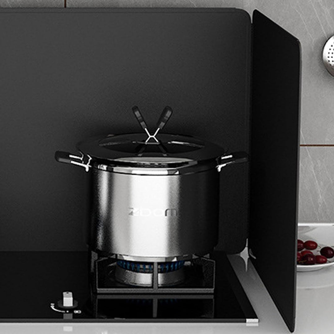 hicoosee Tragbarer Spritzschutz zum Kochen, antihaftbeschichtet, Ölspritzschutz, Spritzschutz für Br