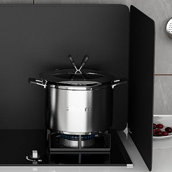hicoosee Tragbarer Spritzschutz zum Kochen, antihaftbeschichtet, Ölspritzschutz, Spritzschutz für Br