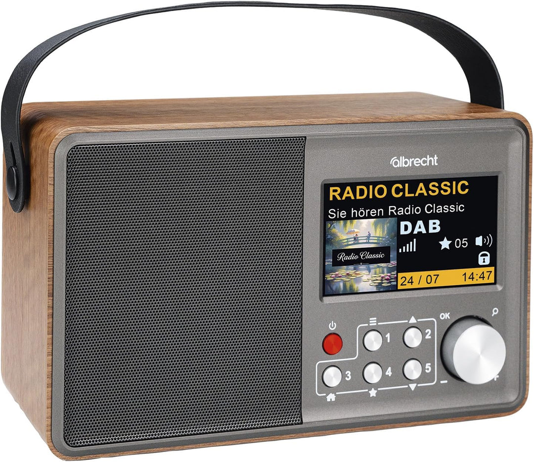Albrecht DR 862 DAB+ Digitalradio mit UKW | intuitive Handhabung | grosse Schriften | aktivierbarer