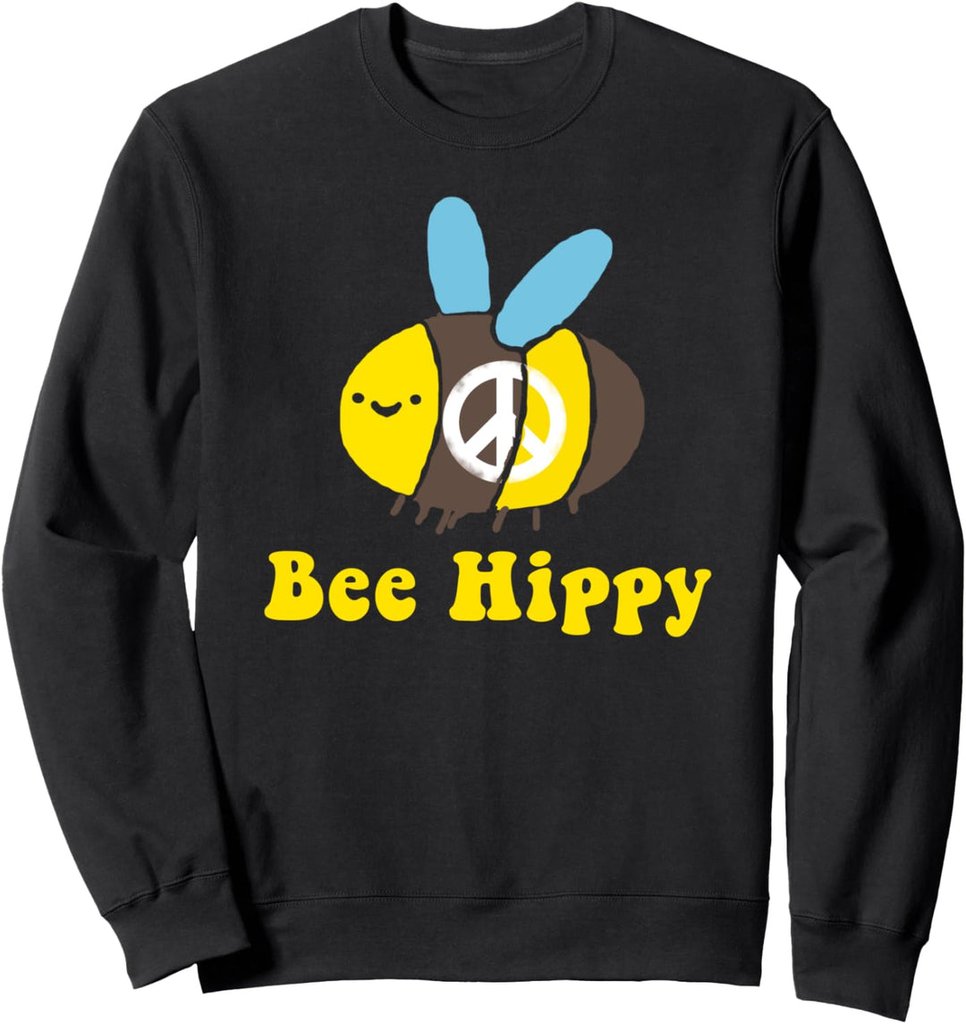 Hippie Kostüm Hippi Groove Peace Peacezeichen Flowerpower Sweatshirt