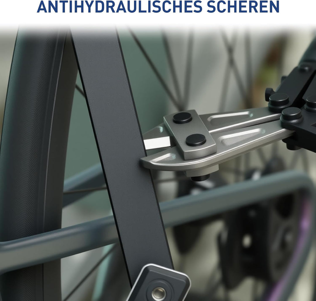 AGPTEK Faltschloss Fahrrad 100cm, Fahrradschloss mit Rostfrei Schlosskern und Antirutsch-Gummiband,