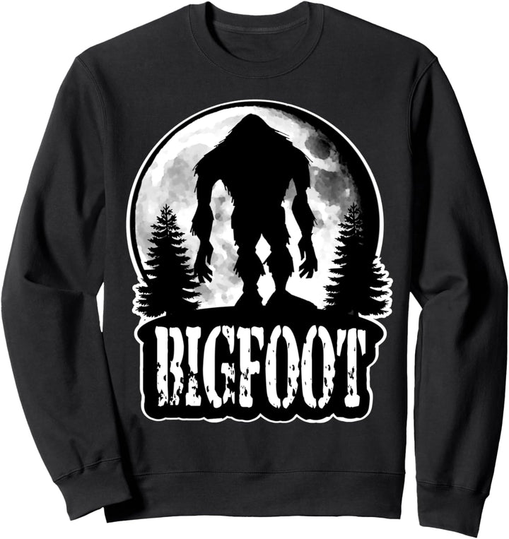 Bigfoot: Yeti Sasquatch Wood Booger Skunk Ape Wild Man Moon Sweatshirt