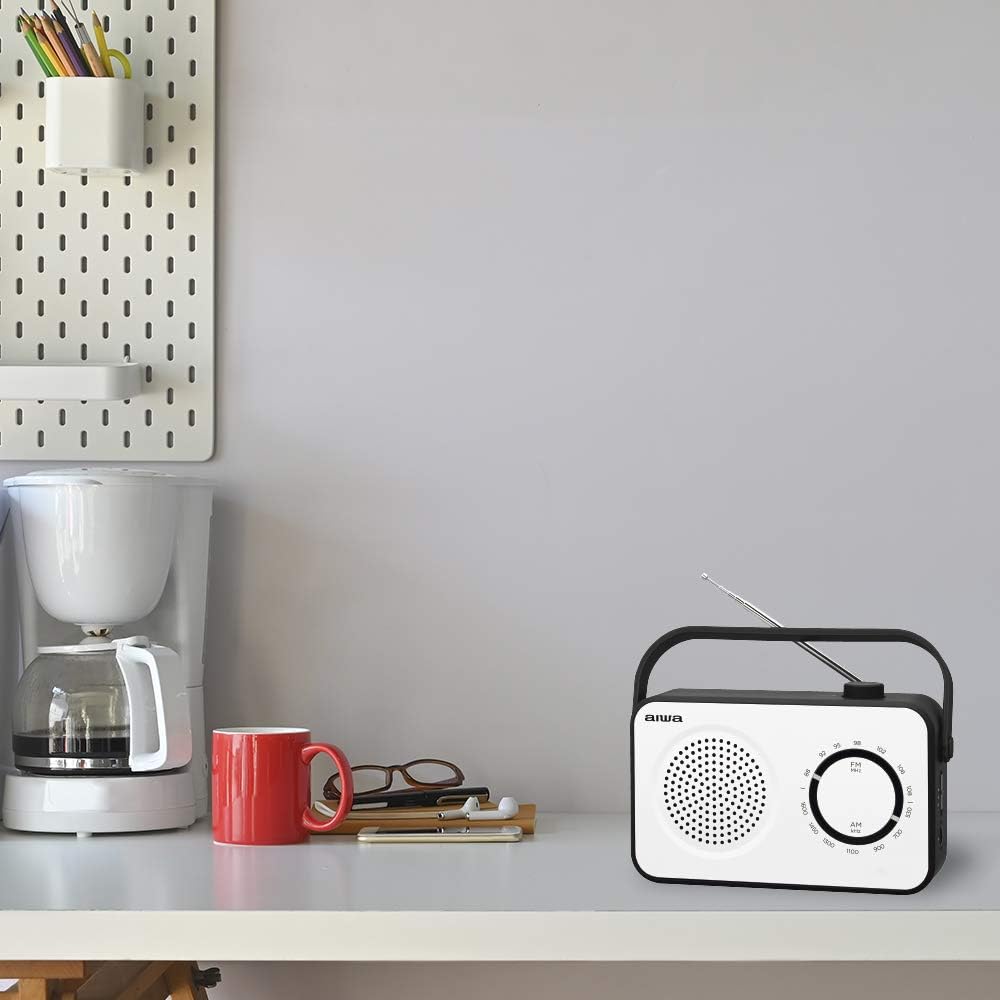 Aiwa R-190BW Kofferradio FM, MW Weiss