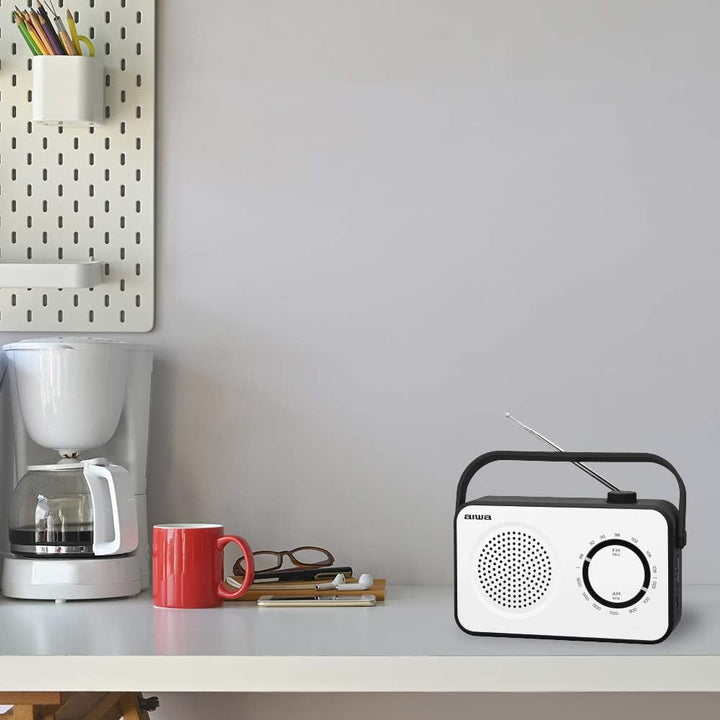 Aiwa R-190BW Kofferradio FM, MW Weiss