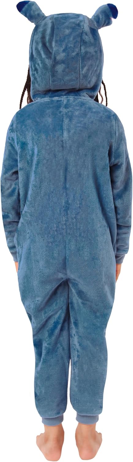 Disney Stitch Onesie | Lilo Und Stitch Onesie Mädchen | Schlafanzüge Für Mädchen 140 Blau, 140 Blau