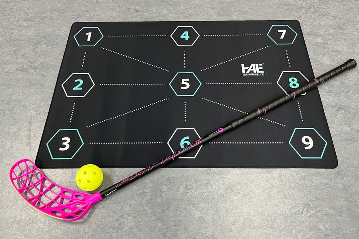 HALE | Floorball Training Center - perfektes Training Tool, Matte 900 x 600 mm, kompakt zusammenroll