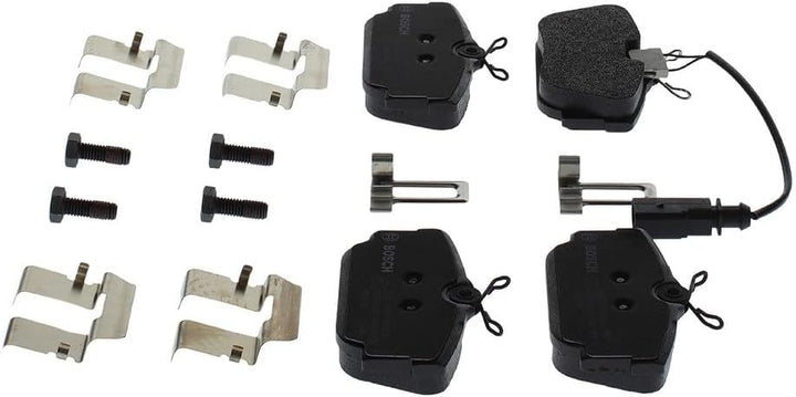 Bosch BP457 Bremsbeläge - Hinterachse - ECE-R90 Zertifizierung - vier Bremsbeläge pro Set