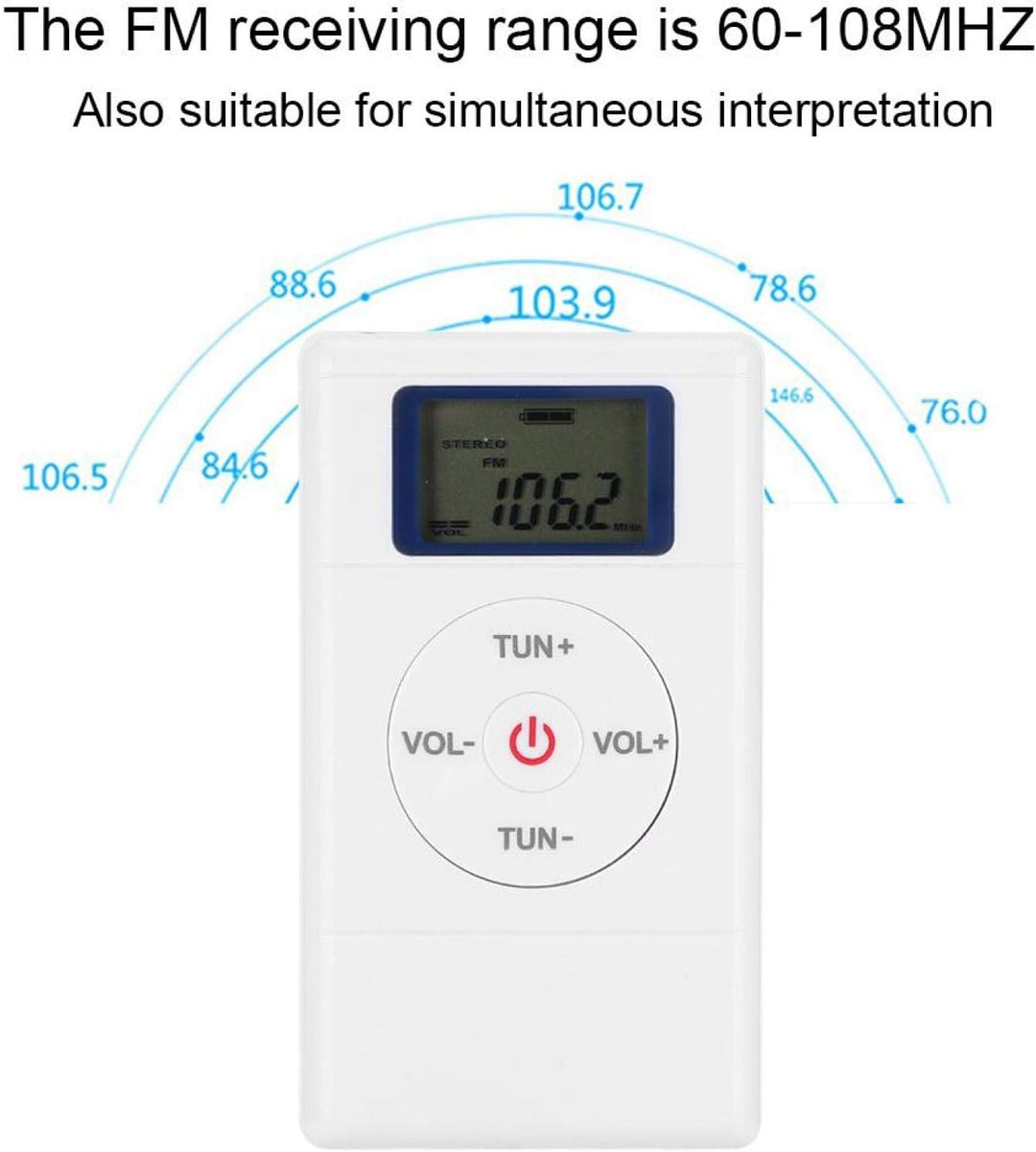 ASHATA Batteriebetriebenes tragbares Taschenradio, Digital Tuning FM Radio Hochempfindlicher tragbar