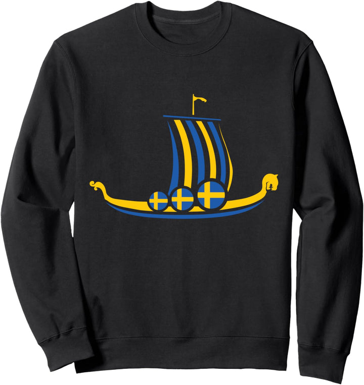 Schweden Wikinger Drachenboot - Skandinavien Urlaub Sweatshirt