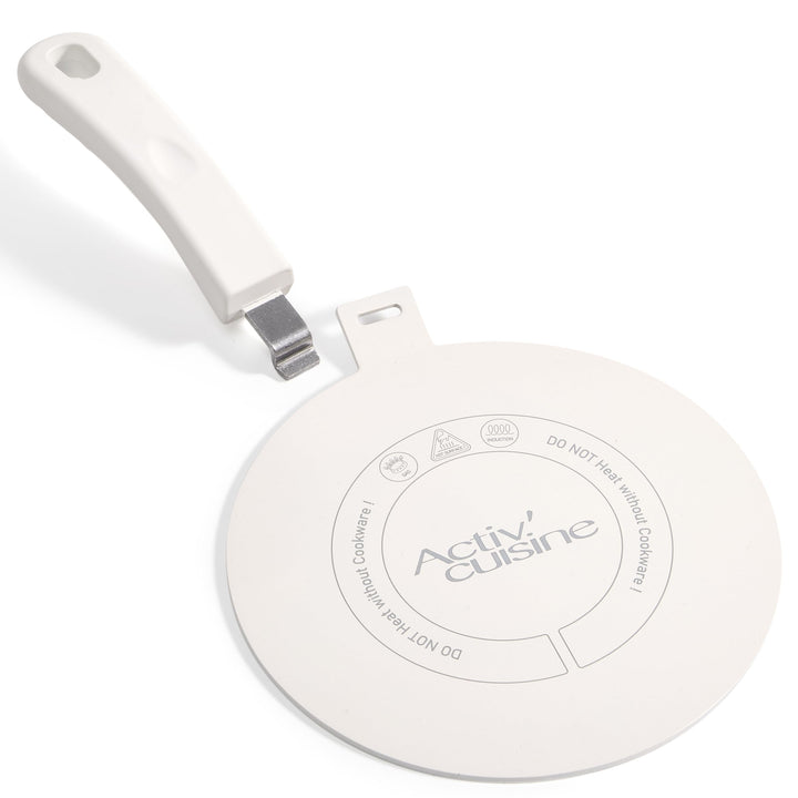 ACTIV CUISINE Induktion Adapterplatte 24 cm Induktionsadapterplatte mit abnehmbarem Griff Moka Induk