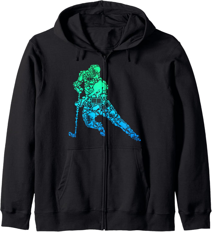 Eishockey Eishockeyspieler Jungen Kinder Männer Kapuzenjacke