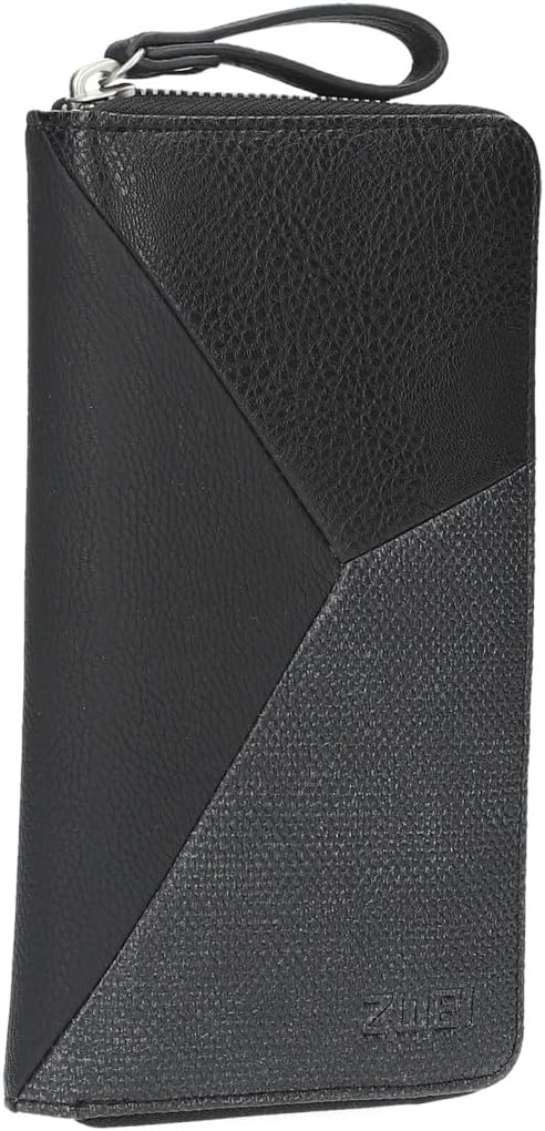 Zwei JANA Wallet J02 Nubuk-Black, Nubuk-black