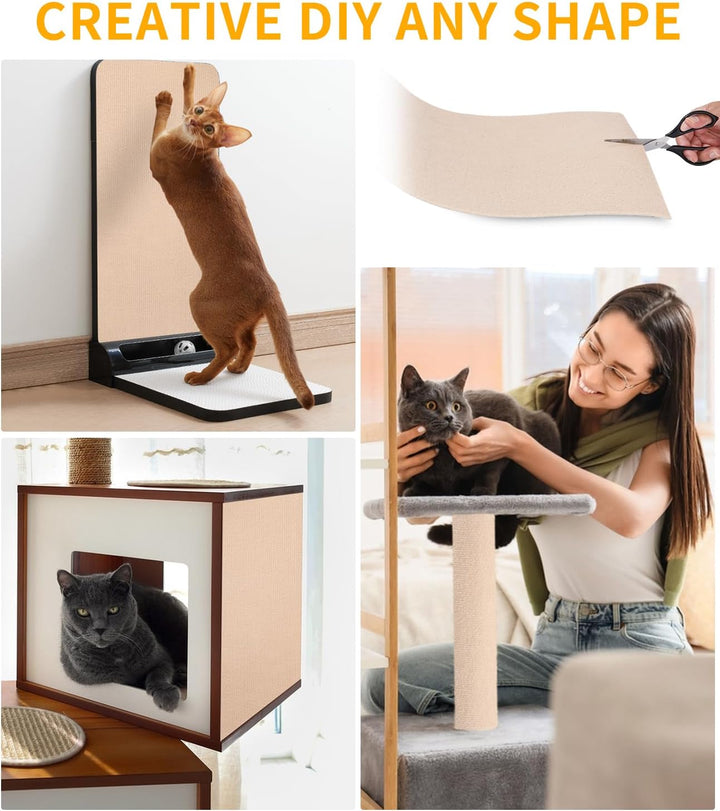 Selbstklebende Kratzschutzmatte für Sofa & Wand, 40x300 cm kratzschutz Sofa Katze - Trimmbarer Schut