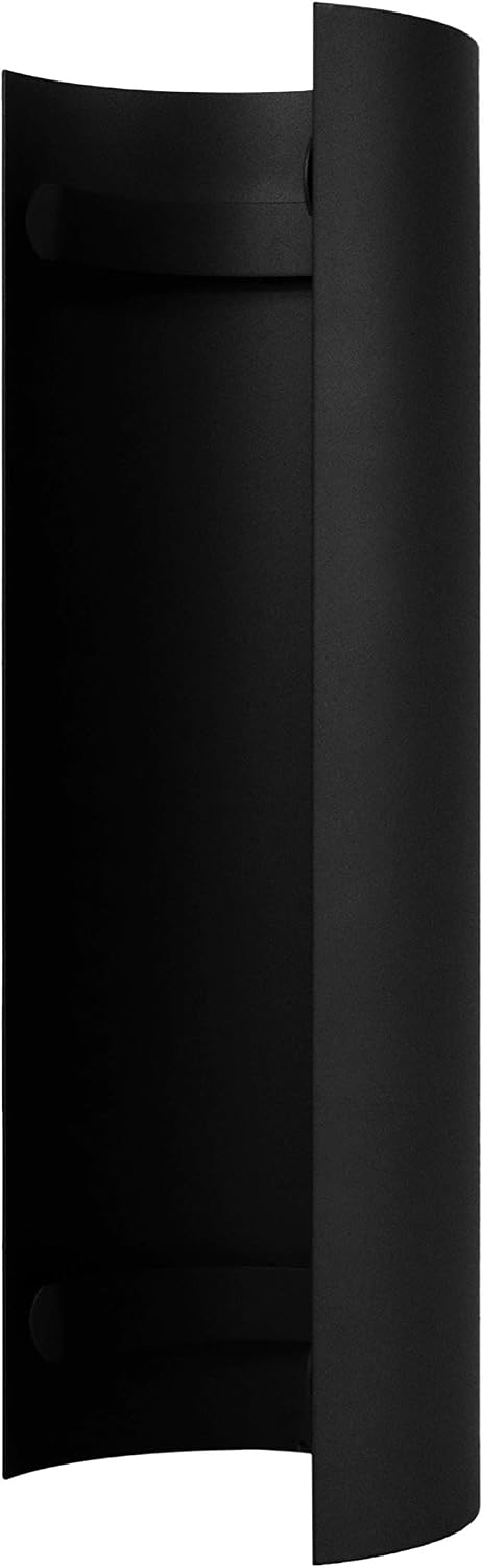 LANZZAS Ofenrohr Hitzeschutz/Thermoschild 460 mm, im Durchmesser, DN Ø 150 mm, Farbe: schwarz-metall
