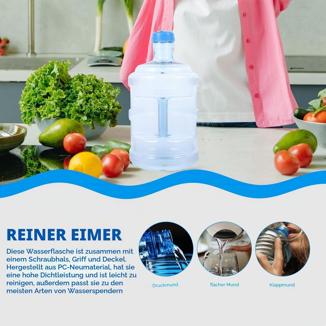 BESPORTBLE 5 Liter Wasserflasche Mineralwasserflasche Tragbarer Pc-Wassereimer Mit Griff FüR Outdoor