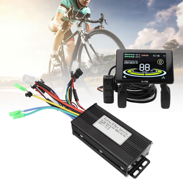 BuyWeek E-Bike Brushless Motor Controller Kit, 36V 48V 500W 750W 26A 3 Modus Sinuswelle Controller m