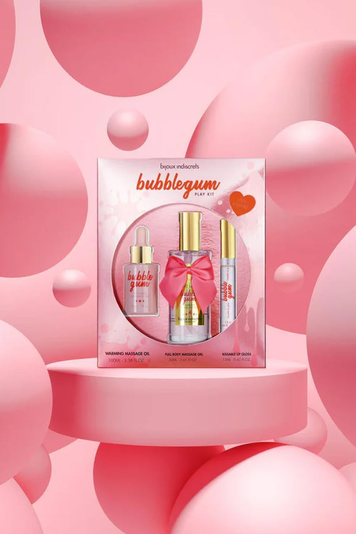 BIJOUX INDISCRETS - Bubblegum Play KIT with Oil, Gel & Lip Gloss