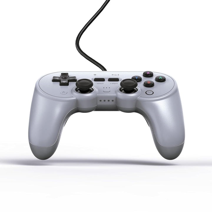 8Bitdo Pro 2 Wired USB Controller for SwitchPCmacOSAndroidSteam & Raspberry Pi (Grey Edition) Single