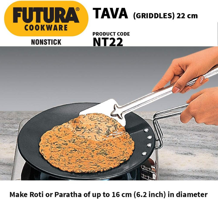 HAWKINS Futura Tava-Grillpfanne mit Antihaftbeschichtung, 4,06 mm dick, mit Stahlgriff, 21,6 cm 8.5