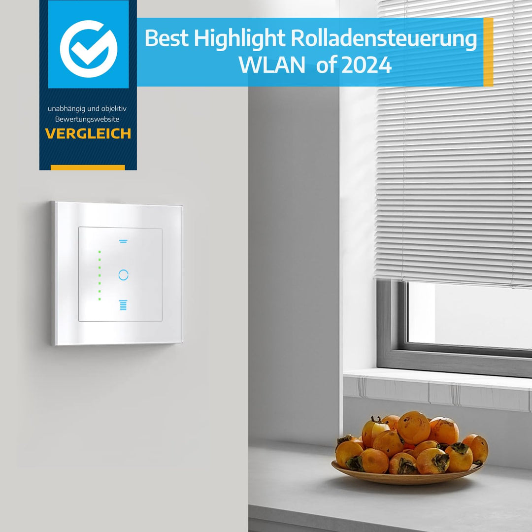 CURRYSMARTER WLAN Rollladenschalter [6Gen] funktioniert mit Alexa,Rollladensteuerung mit Kindersiche