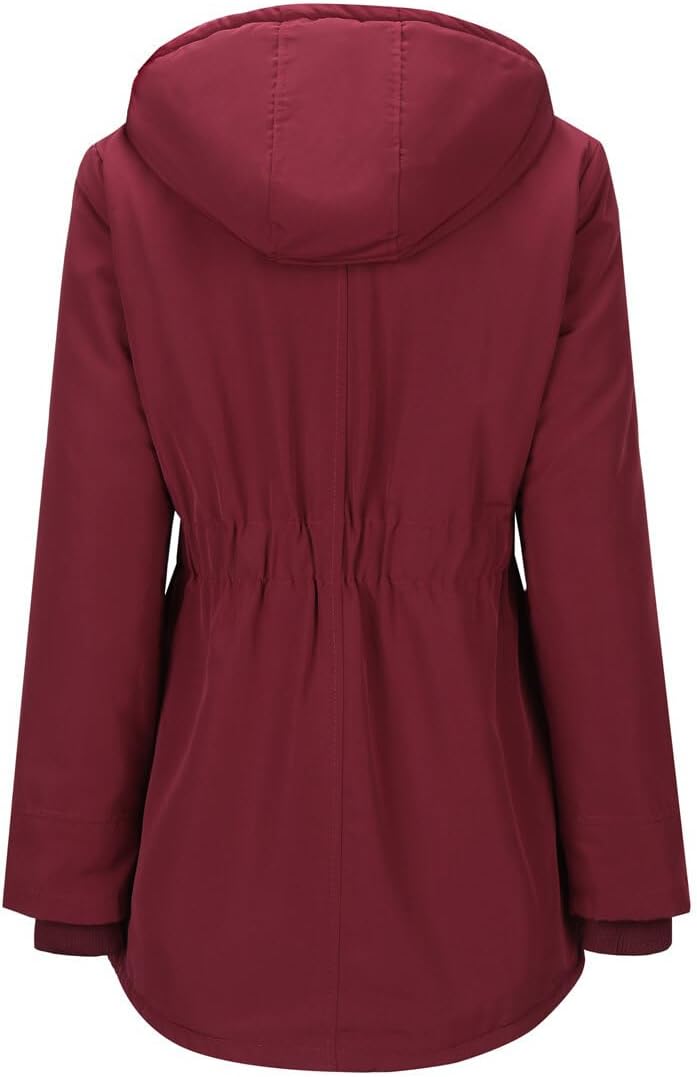 YYNUDA Damen Winterparka Dicker Warm Lang Wintermantel mit Fellkapuze Winter Jacke Outdoor Jacke für