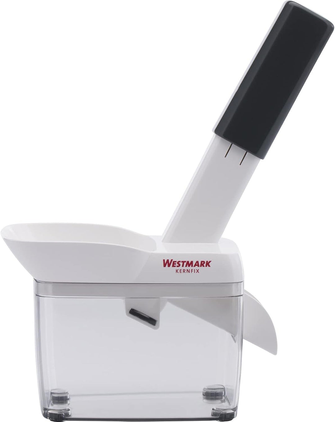 Westmark Kirschentsteiner mit Schütte, Kernkassette und Rezeptheft, Höhe: 30 cm, Rostfreier Edelstah