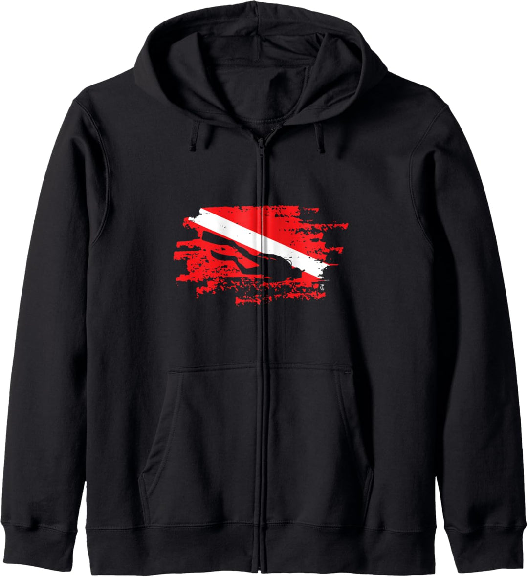 Diver Flagge Tauchen Unter Wasser Geschenk Kapuzenjacke