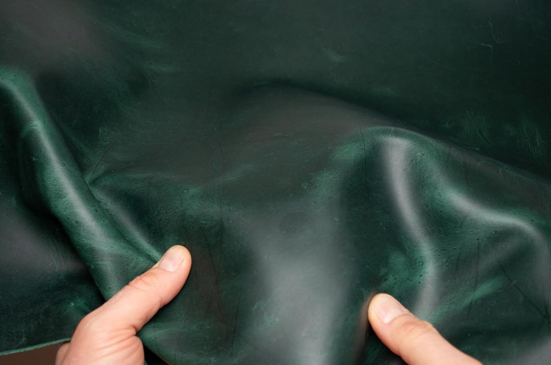 HAPPER STUDIO Rindsleder 1.6 mm Dick Pull-Up Crazy Horse Leder. Echtlederblätter für Basteln. (A1 (5