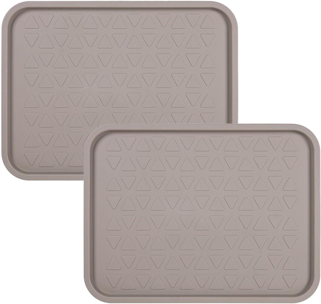 Set Schuhabtropfschale Schuhmatte Wasserdichte, pflegeleicht, Kunststoffmatte schützt Böden Schuhabl