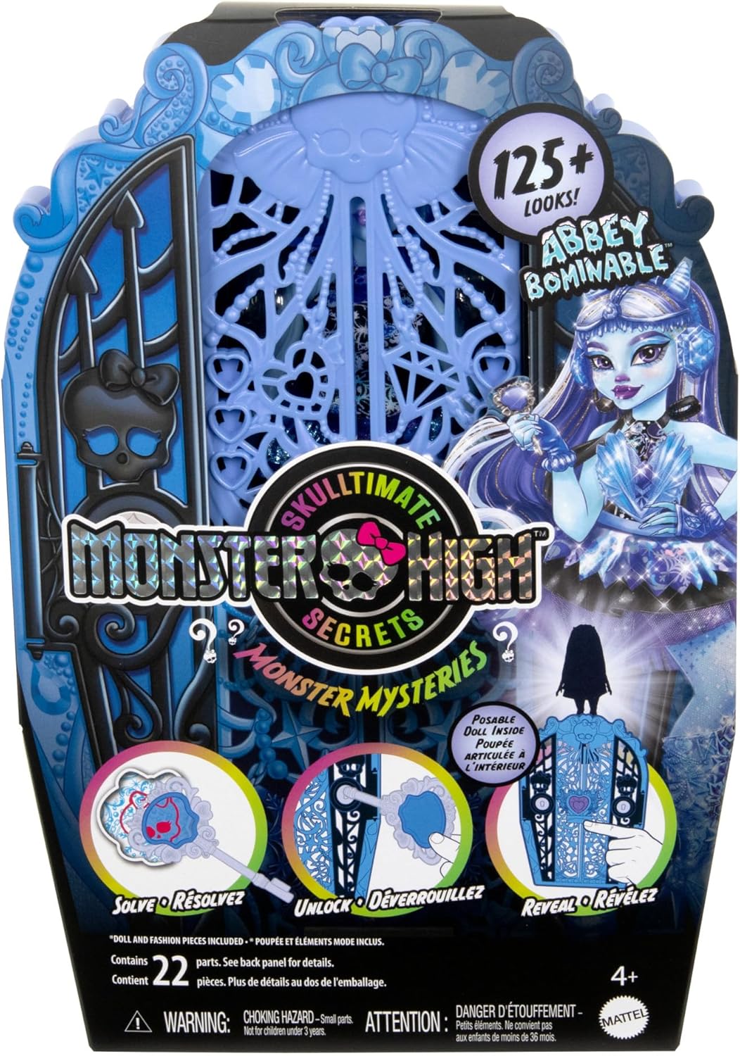 Monster High Skulltimate Secrets Puppen- und Accessoire-Set, Monster Mysteries Abbey Bominable mit K