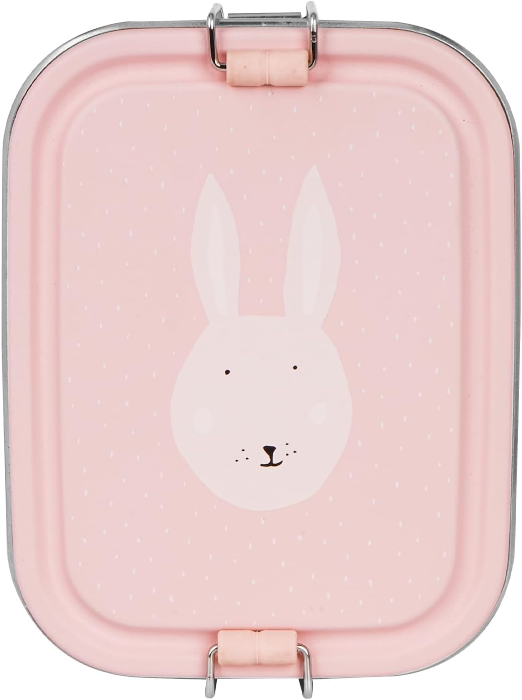 Trixie Brotdose Kinder, Edelstahl Lunchbox, Jausenbox mit Name | Frühstücksbox mit Fächern und Clip,