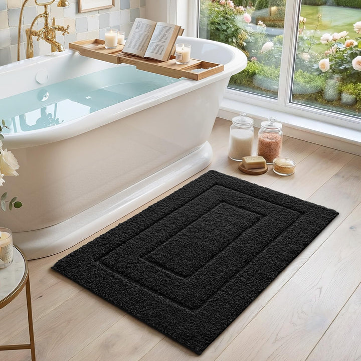 DEXI Badteppich rutschfeste,weicher Badezimmerteppich Wasserabsorbierend Badematte maschinenwaschbar