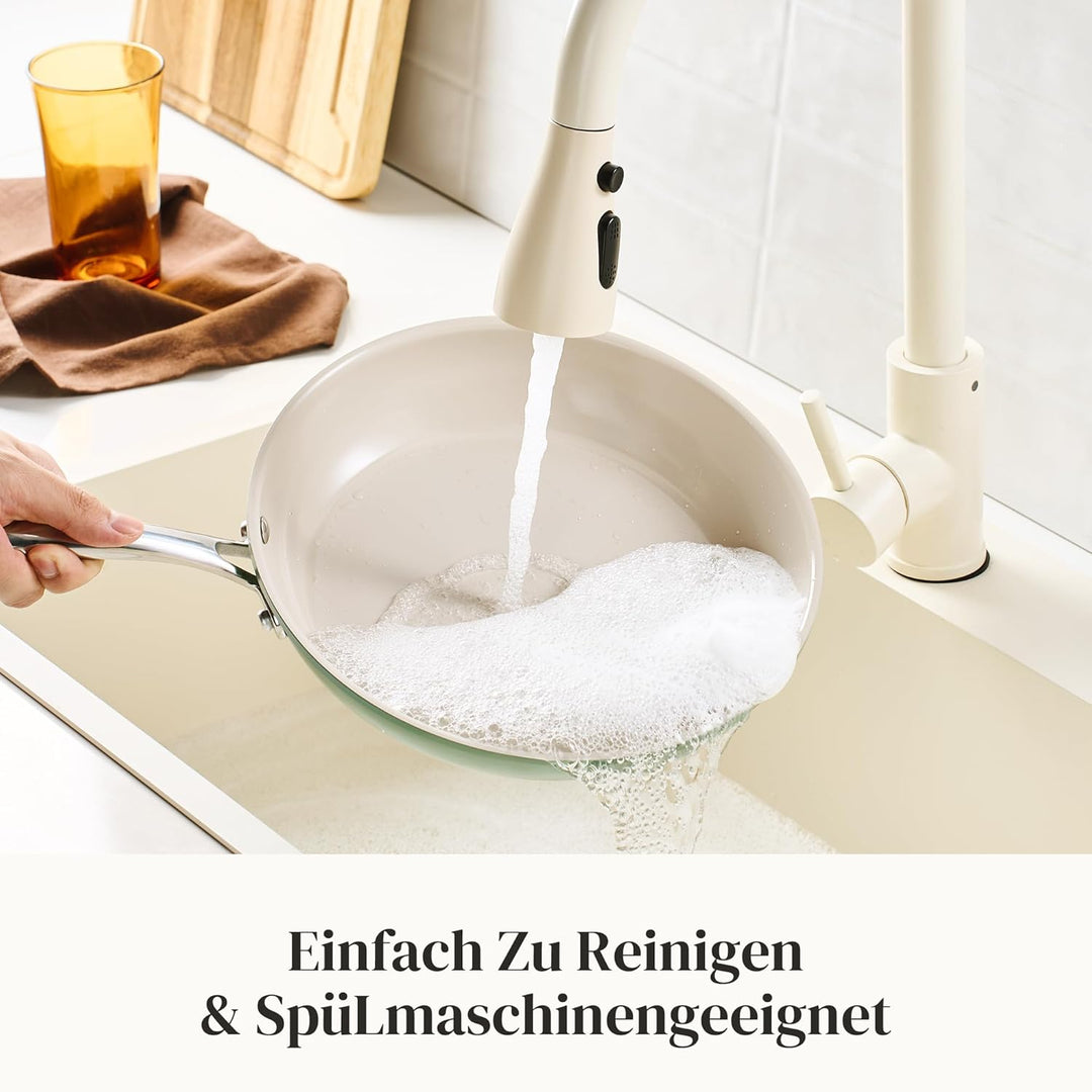 Redchef Pfanne Induktion 24cm, Antihaft Beschichtung Keramikbeschichtung Bratpfannen, Ceramic Pfanne