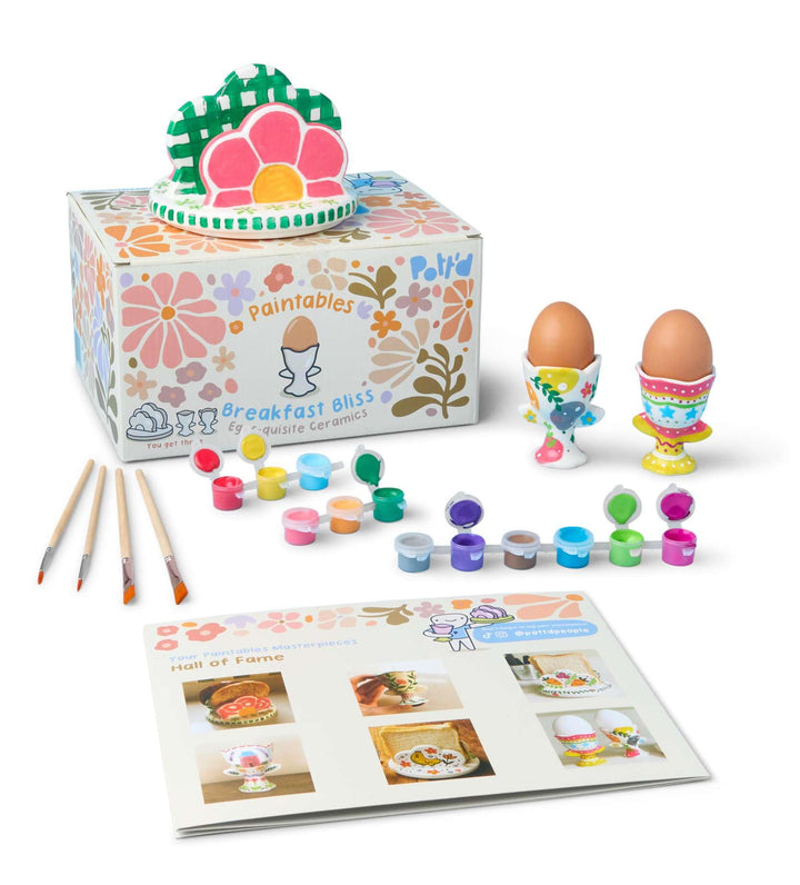 Pott'd Paintables Keramik-Bemalen-Set mit Tassen zum Bemalen für Erwachsene, Set enthält Tassen, Far