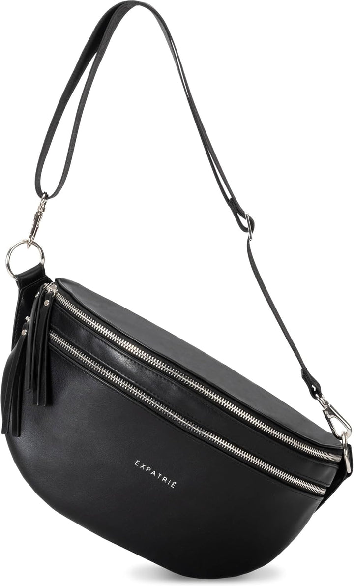 Expatrié Bauchtasche Damen - Alice Large Schwarz L, Schwarz L